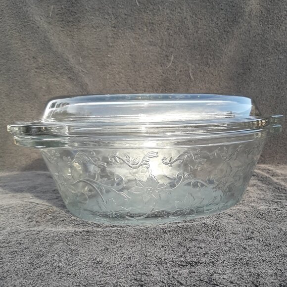 PRINCESS HOUSE FANTASIA CRYSTAL 3 PC 9x13 CASSEROLE BAKING DISH EUC - Picture 10 of 12
